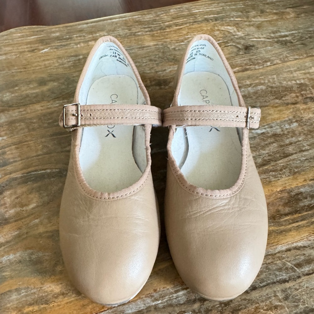 Capezio Girls' Beige/Tan Mary Jane Dance Flats
